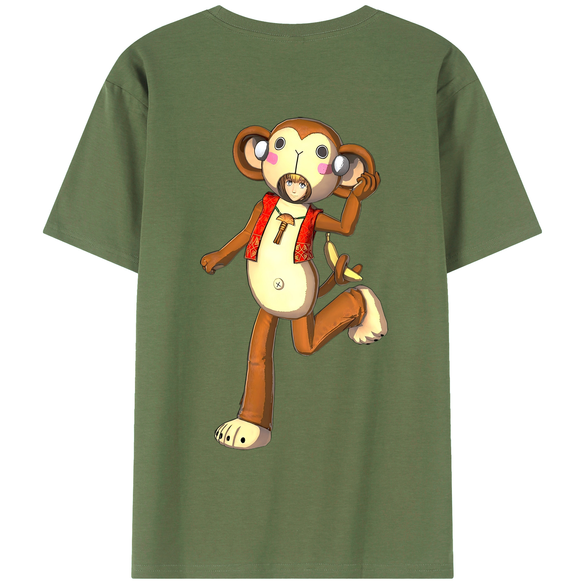 （画像用） 進撃の巨人 アルミン·アルレルト Attack on Titan Armin Arlert 綿100％ メンズ半袖Tシャツ（バックプリント） 通気性